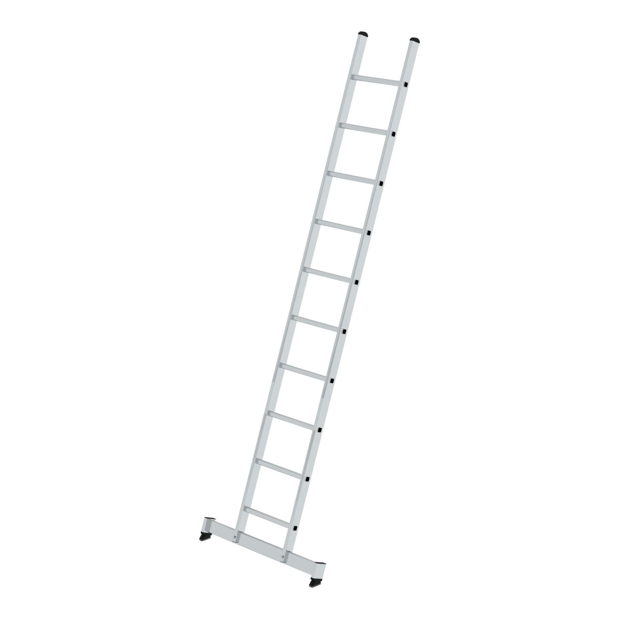MUNK Aluminium-Anlegeleiter nivello -Traverse 10 Sprossen