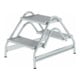MUNK Aluminium-Arbeitspodest beidseitig begehbar: Aluminium geriffelt-1
