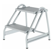 MUNK Aluminium-Arbeitspodest einseitig begehbar: Aluminium geriffelt