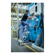 MUNK Aluminium-Arbeitspodest einseitig begehbar: Aluminium geriffelt-3