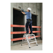 MUNK Aluminium-Arbeitspodest einseitig begehbar klappbar 4 Stufen-4