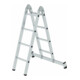 MUNK Aluminium-Klappleiter zweiteilig mit nivello ® -Traverse-1