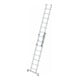 MUNK Aluminium-Mehrzweckleiter 2-teilig nivello®-Traverse 2 x 8 Sprossen