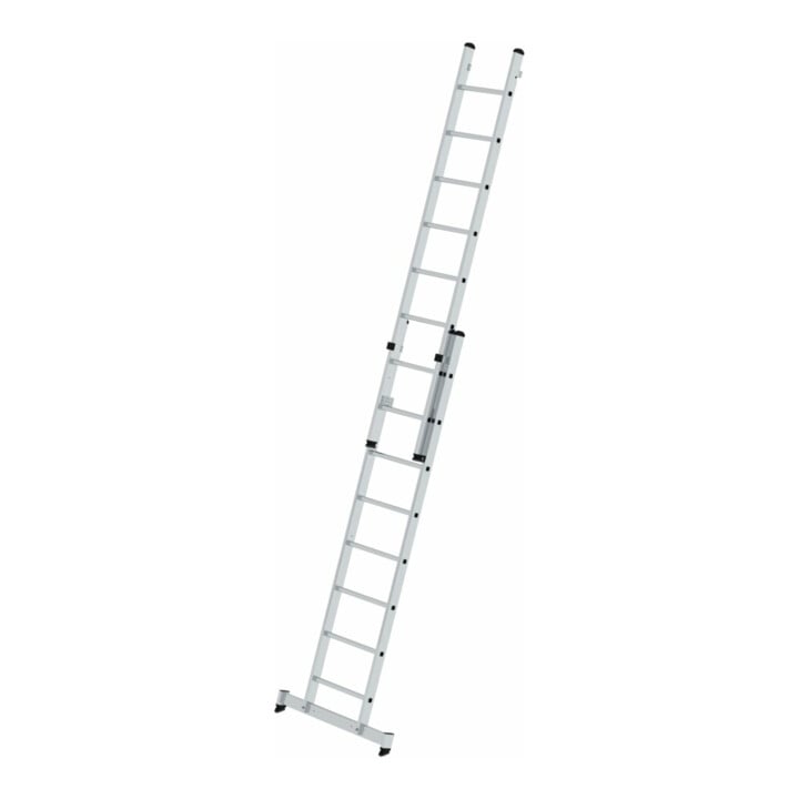 MUNK Aluminium-Mehrzweckleiter 2-teilig nivello®-Traverse 2 x 8 Sprossen