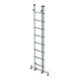 MUNK Aluminium-Mehrzweckleiter 2-teilig nivello®-Traverse 2 x 8 Sprossen
