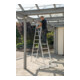 MUNK Aluminium-Mehrzweckleiter 2-teilig nivello®-Traverse 2 x 8 Sprossen