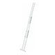 MUNK Aluminium-Mehrzweckleiter 3-teilig nivello®-Traverse 3 x 11 Sprossen