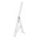 MUNK Aluminium-Mehrzweckleiter 3-teilig nivello®-Traverse 3 x 13 Sprossen-1