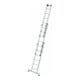 MUNK Aluminium-Mehrzweckleiter 3-teilig nivello®-Traverse 3 x 6 Sprossen