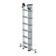 MUNK Aluminium-Mehrzweckleiter 3-teilig nivello®-Traverse 3 x 6 Sprossen