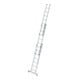 MUNK Aluminium-Mehrzweckleiter 3-teilig nivello®-Traverse 3 x 7 Sprossen