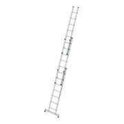 MUNK Aluminium-Mehrzweckleiter dreiteilig mit nivello ® -Traverse-2