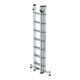 MUNK Aluminium-Mehrzweckleiter 3-teilig nivello®-Traverse 3 x 7 Sprossen