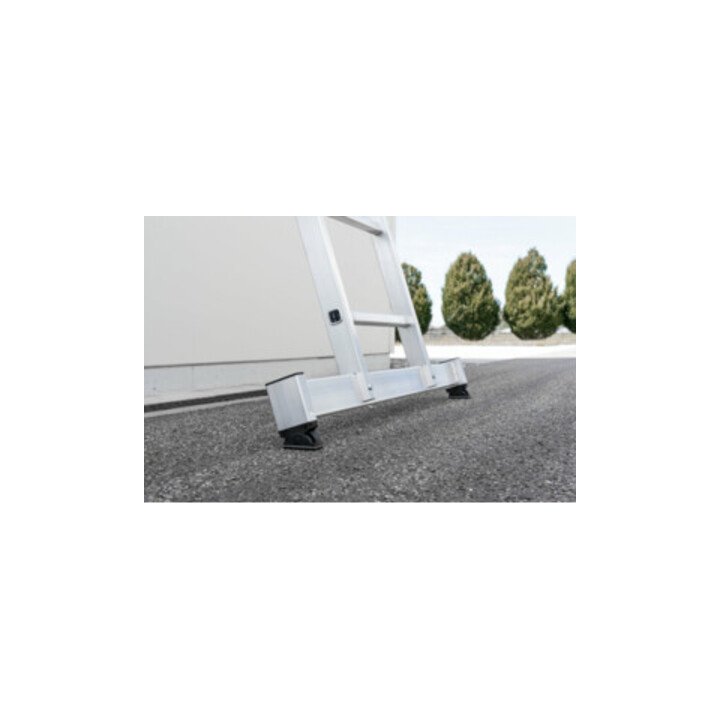 MUNK Aluminium-Mehrzweckleiter 3-teilig nivello®-Traverse 3 x 7 Sprossen