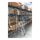MUNK Aluminium-Plattformleiter einseitig begehbar, fahrbar-3