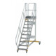 MUNK Aluminium-Plattformtreppe fahrbar 45° 10 Stufen-1