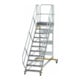 MUNK Aluminium-Plattformtreppe fahrbar 45° 11 Stufen-1