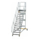 MUNK Aluminium-Plattformtreppe fahrbar 45° 13 Stufen-1