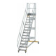 MUNK Aluminium-Plattformtreppe fahrbar 45° 14 Stufen-1