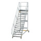 MUNK Aluminium-Plattformtreppe fahrbar 45° 14 Stufen-1