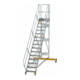 MUNK Aluminium-Plattformtreppe fahrbar 45° 15 Stufen-1