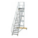 MUNK Aluminium-Plattformtreppe fahrbar 45° 17 Stufen-1