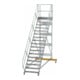 MUNK Aluminium-Plattformtreppe fahrbar 45° 17 Stufen-1