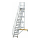 MUNK Aluminium-Plattformtreppe fahrbar 45° 18 Stufen-1