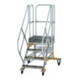 MUNK Aluminium-Plattformtreppe fahrbar 45° 4 Stufen-1
