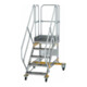 MUNK Aluminium-Plattformtreppe fahrbar 45° 5 Stufen-1
