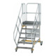 MUNK Aluminium-Plattformtreppe fahrbar 45° 6 Stufen-1