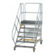 MUNK Aluminium-Plattformtreppe fahrbar 45° 6 Stufen-1