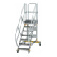 MUNK Aluminium-Plattformtreppe fahrbar 45° 7 Stufen-1
