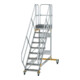 MUNK Aluminium-Plattformtreppe fahrbar 45° 9 Stufen-1