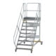 MUNK Aluminium-Plattformtreppe fahrbar 45° 9 Stufen-1