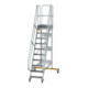 MUNK Aluminium-Plattformtreppe fahrbar 60° 10 Stufen-1