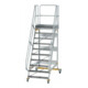 MUNK Aluminium-Plattformtreppe fahrbar 60° 10 Stufen-1