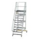 MUNK Aluminium-Plattformtreppe fahrbar 60° 11 Stufen-1
