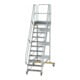 MUNK Aluminium-Plattformtreppe fahrbar 60° 11 Stufen-1