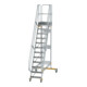 MUNK Aluminium-Plattformtreppe fahrbar 60° 12 Stufen-1