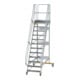 MUNK Aluminium-Plattformtreppe fahrbar 60° 12 Stufen-1