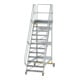 MUNK Aluminium-Plattformtreppe fahrbar 60° 12 Stufen-1
