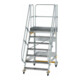 MUNK Aluminium-Plattformtreppe fahrbar 60° 7 Stufen-1