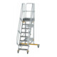 MUNK Aluminium-Plattformtreppe fahrbar 60° 8 Stufen-1
