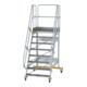 MUNK Aluminium-Plattformtreppe fahrbar 60° 8 Stufen-1