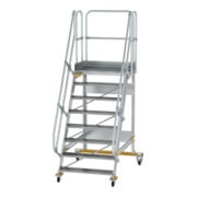 MUNK Aluminium-Plattformtreppe fahrbar 60° 8 Stufen