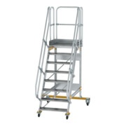 MUNK Aluminium-Plattformtreppe fahrbar 60° 8 Stufen