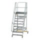 MUNK Aluminium-Plattformtreppe fahrbar 60° 9 Stufen-1