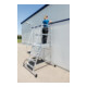 MUNK Aluminium-Podesttreppe einseitig begehbar fahrbar 4 Stufen