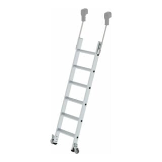 MUNK Aluminium-Regalleiter fahrbar